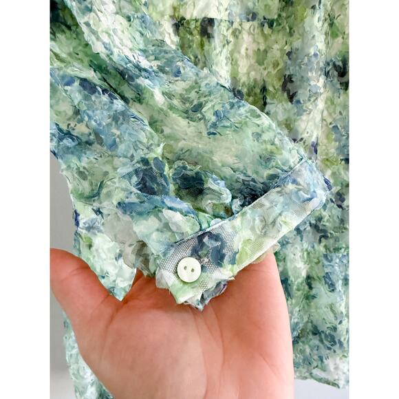 Tuckernuck | Palmerston Mini Swing Dress In Water Lilies Organza Lace | Sz XL - Picture 4 of 9